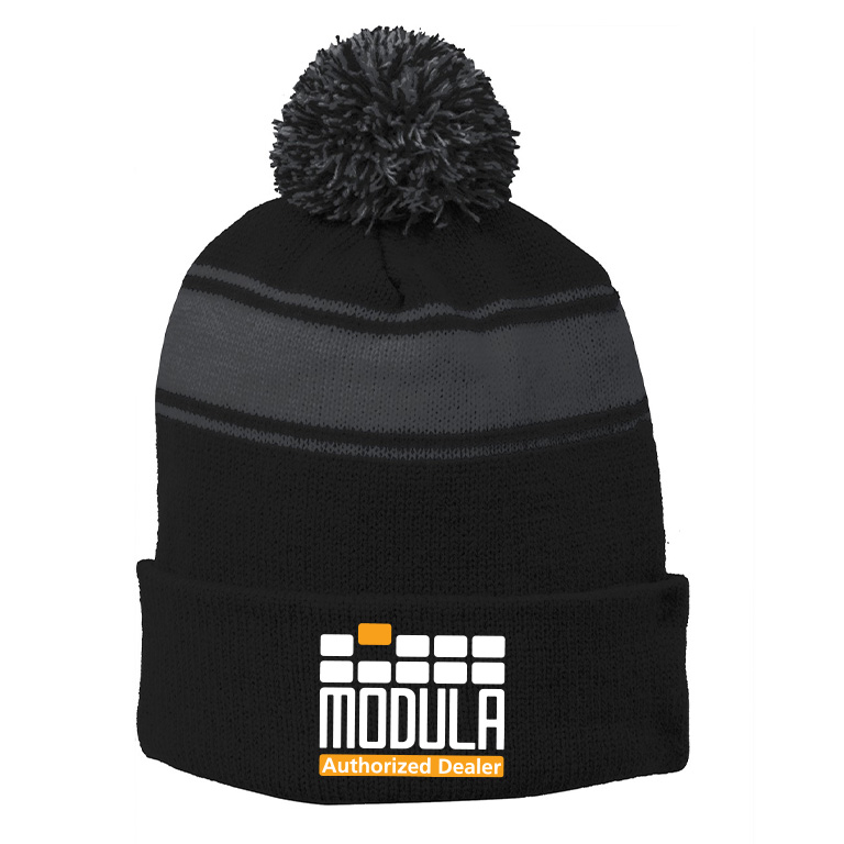 Sport-Tek® Stripe Pom Pom Beanie - Authorized Dealer - Image 2