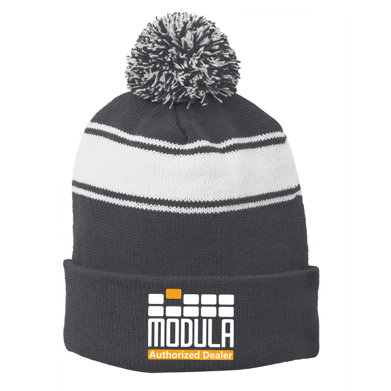 Sport-Tek® Stripe Pom Pom Beanie - Authorized Dealer - Image 3