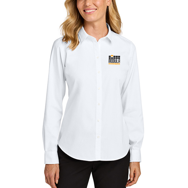 Port Authority® Women's Long Sleeve Nailhead Easy Care Shirt - Authorized Dealer - Image 2
