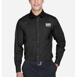 Devon & Jones Men's Crown Collection® Solid Stretch Twill Woven Shirt