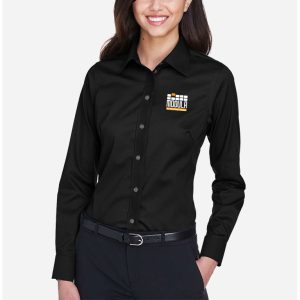 Devon & Jones Women's Crown Collection® Solid Stretch Twill Woven Shirt - Authorized Dealer